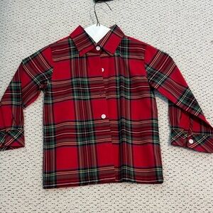 Cecil and Lou- Plaid Red Kids Shirt 3T